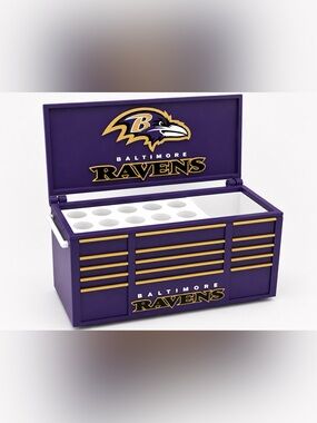 Baltimore Ravens Mini Toolbox Pen And Trinket Holder Desk Top Organizer